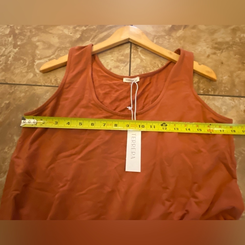 🆕 Terrera Marlee Cropped Bamboo Jumpsuit Colour- Brick Size Medium - Picture 9 of 12